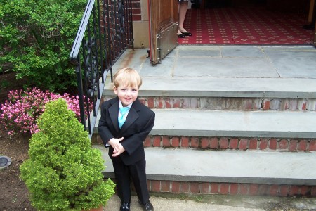 Connor at Cindy's wedding