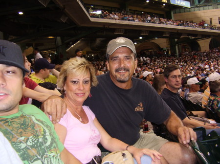 Fathers Day 2007 at the Houston Astro's game