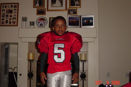 My son... the football player "lil Jeff"