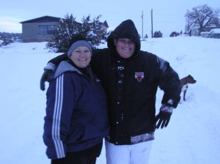 Me and my son in the snow!