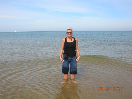 Carissa in Lake Michigan