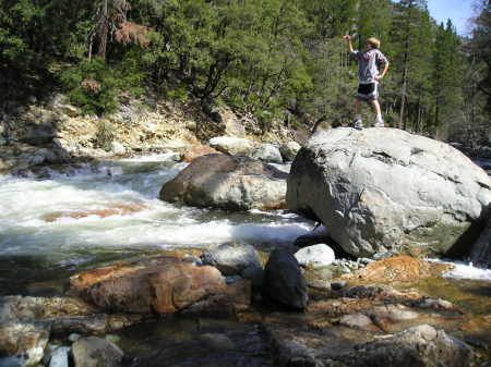 Andrew on the Yuba River Sierra City 2007