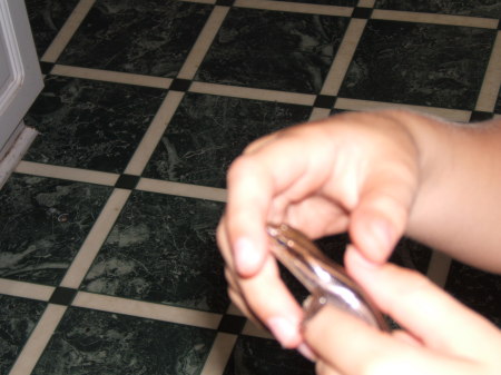 Nate holding lizard.