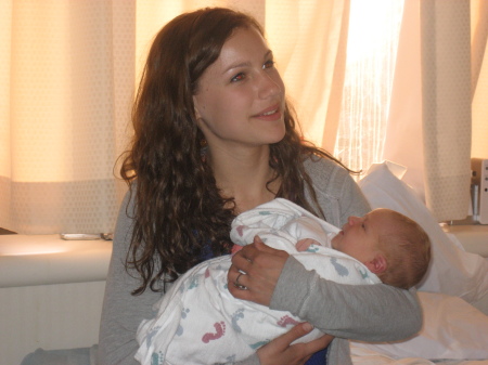 My beautiful daughter with my new nephew... 9th grade in the fall!