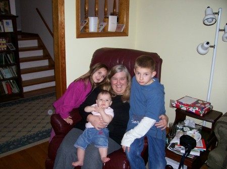 This is me with my 3 grandchildren.