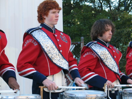 Evan on HHS 2006 drumline