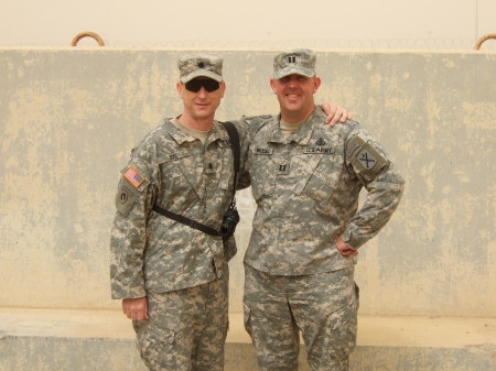 Brian and his cousin, Mark in Kuwait 2007