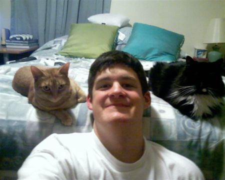 Joshua and our cats