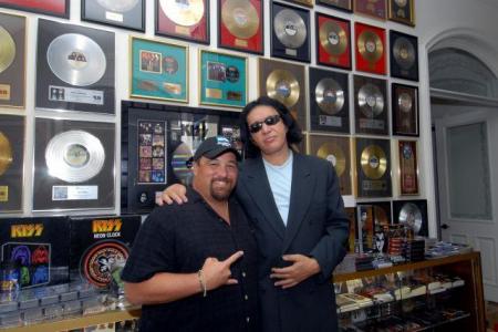 Me and Gene Simmons on the set
