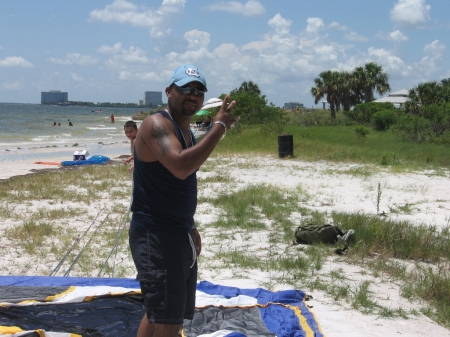 camping at the beach