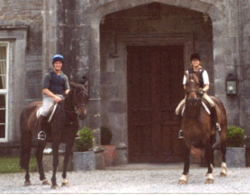 Amy and Rob Riding in Ireland