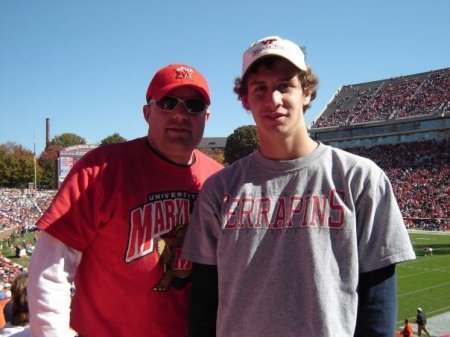 Me and my cousin John at the Maryland-Clemson game