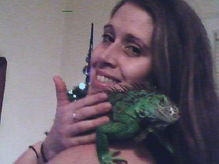 Sara and our pet, " IGGY " .