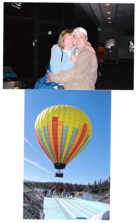 Bob and Kathy in Tahoe for a Balloon Ride