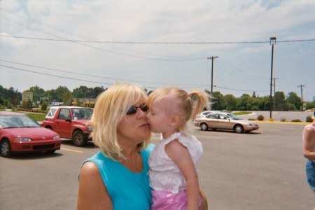 Trinity gives Vickie a big kiss!