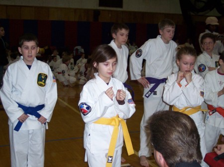 Gabrielle at her 1st Karate Tournament