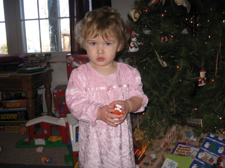 Hannah on Christmas Morning