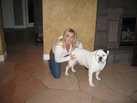 Me & my American Bulldog!