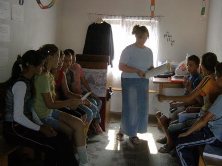 My Bible Hour class with Children in Romania