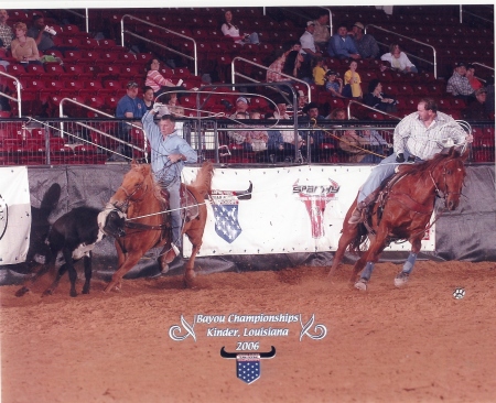 Me and Jerry at USTRC 2006 Team Roping