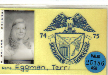 Terri's Freshman ID     Wow! No make up :)