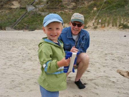 Lee and Chris, Oregon Beach, May 2007