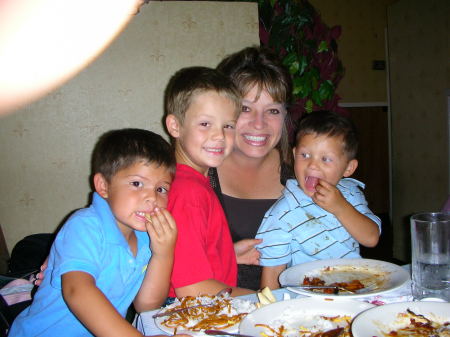 Family time at our favorite chinese restaurant for Trent's 3rd B-day August 2006