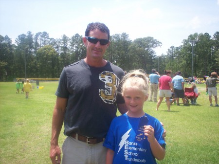 Me and my daughter Olivia at "field day"