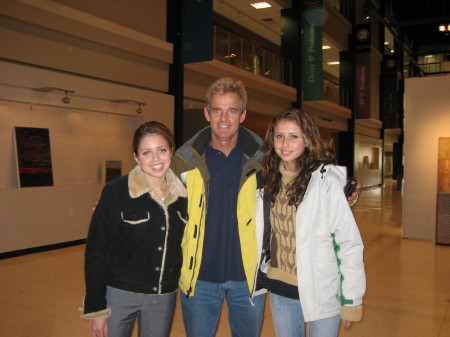 Steve with his two daughters, Natalie and Emily