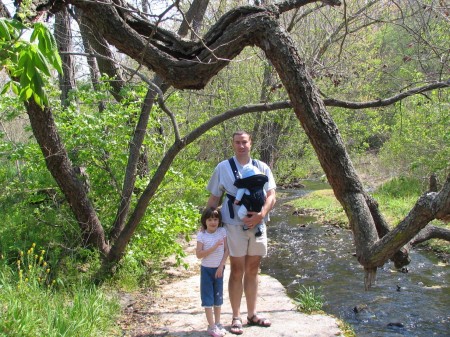 Ashley, Jace and Chris at Tanyard Creek April 2007