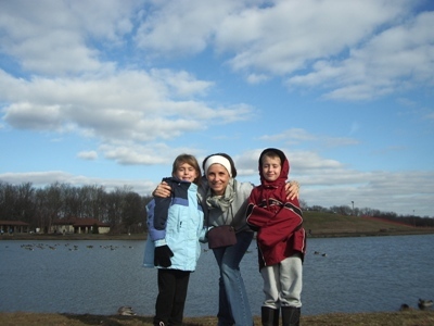 With Denise's twins in 06