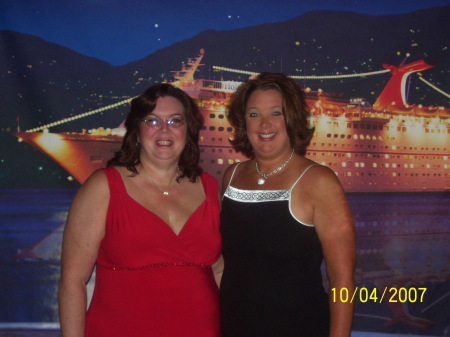 My friend Karen and I on my Meican birthday cruise