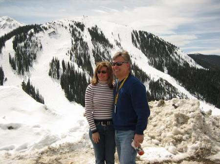 A-basin ski resort in background