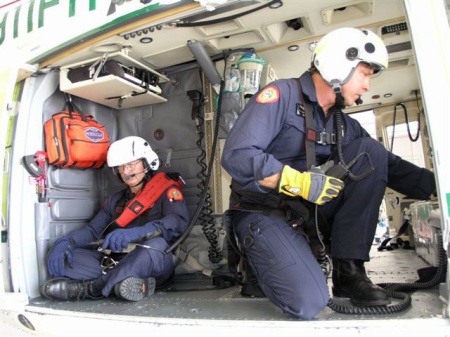 Training on Miami Dade Air Rescue