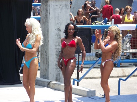 ON STAGE IN VENICE BEACH FOR THE 2007 FIGURE CONTEST