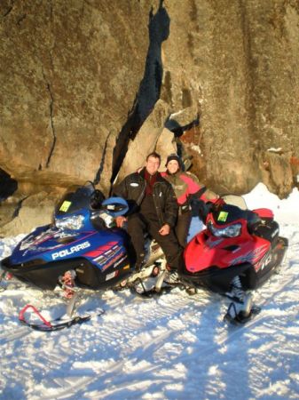 Sledding on the Minnesota/Canadian border!!