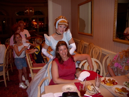 Dinner with Cinderalla at Disney World for my daughter birthday.