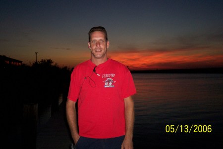 on the bayou at sunset