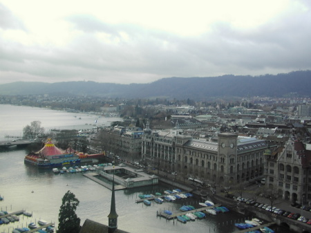 Overlooking Zurich, Switzerland, December 2004