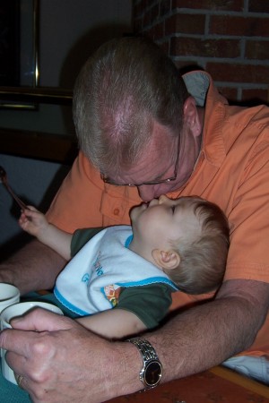 Grandpa and our grandson Nathan