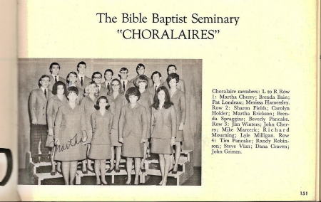 Choralaires 1968-69