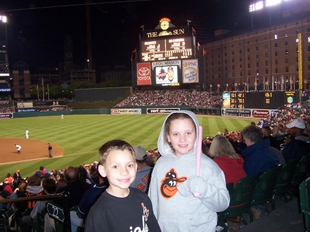 Joey and Lacey at Camden Yards, Baltimore May 07