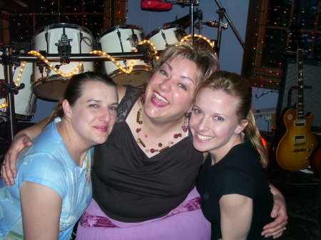 My sisters and I at my first gig last year