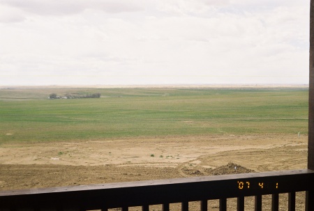 Looking out to the west from the deck