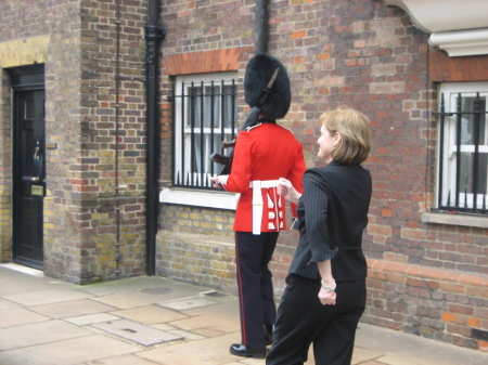 Jody giving marching lessons