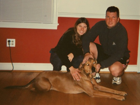 Sister Celina and her dog Cody