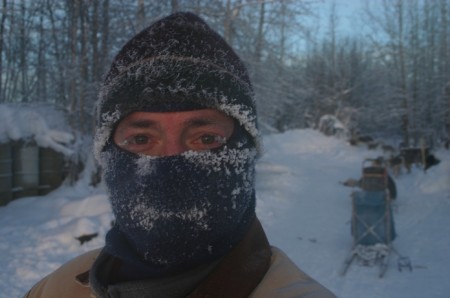 Dogsledding outside of Fairbanks, Alaska