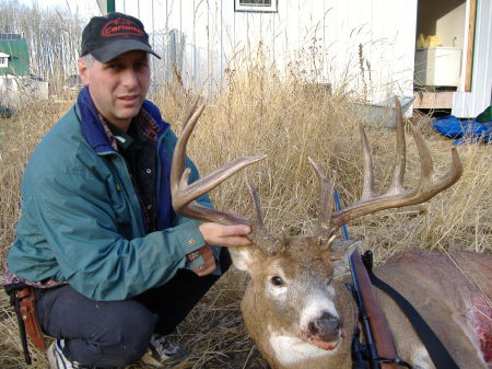 Richard (my honey) with his whitetail deer.