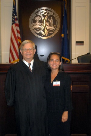 My daughter "Buffy" with Judge Hughston