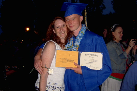 Josh is now a high school graduate! (June 1, 2007)